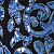 Black/Periwinkle